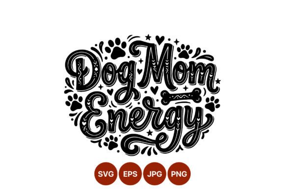 Dog Mom Energy Calligraphic Lettering Review