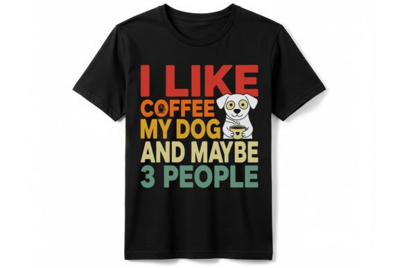 I Like Coffee Dog 3 People T-shirt Graphics and T-Shirt Designs Review