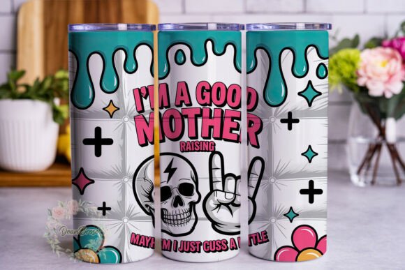 Mayhem Mom Life 20oz Tumbler Wrap: A Powerful Graphic Design Asset for Content Creators