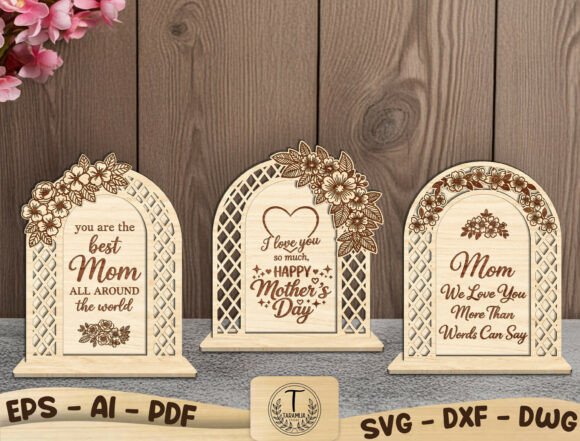 Mother’s Day Arch Sign SVG Bundle: Laser Cutting & Mother S Day Design