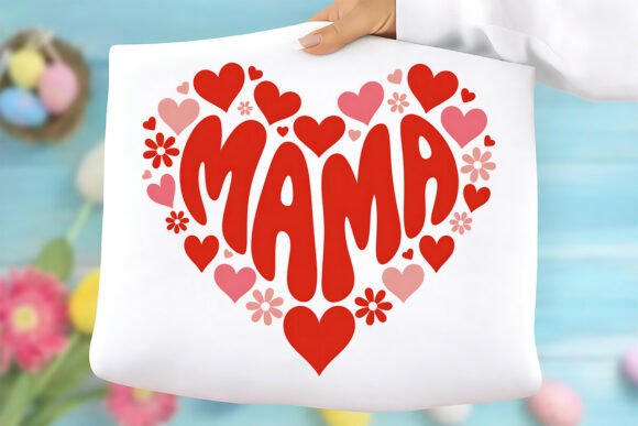 Mothers Day, Heart, Mom Png Graphics and T-Shirt Designs