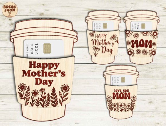 Mother’s Gift Card Holder Laser Cut SVG for Mother S Day