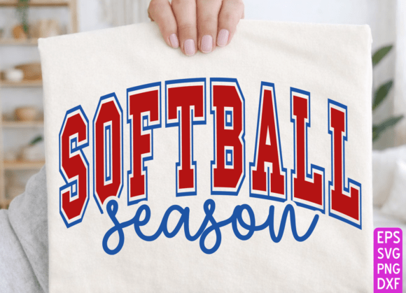 Softball Season PNG, Sports Cheer Mom Graphics and T-Shirt Designs